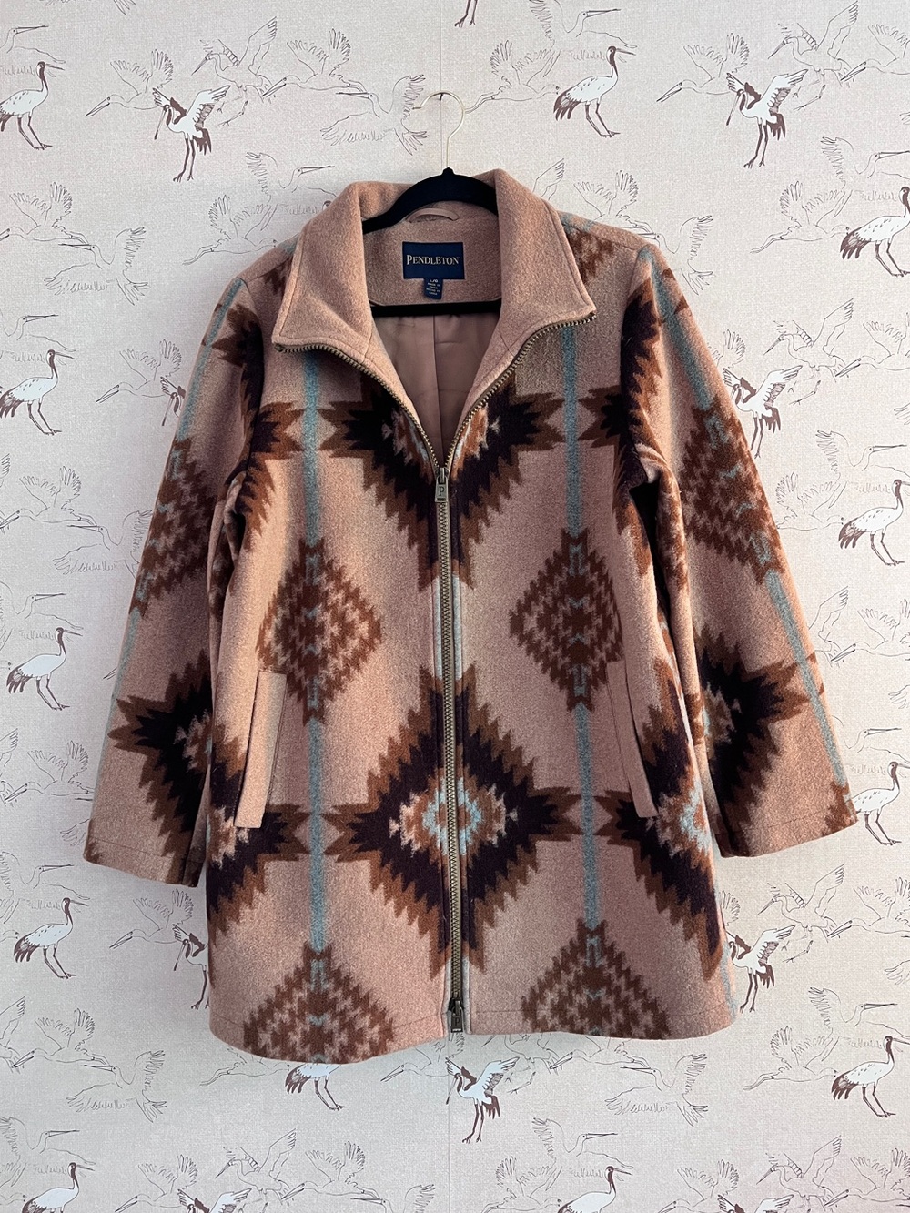 Pendleton southwestern Aztec wool coat